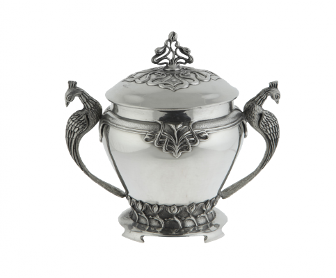 13. Шкатулка большая 22см Павлины 55453