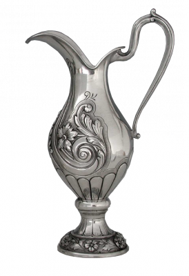 02. Оловнный кувшин с ручками Розы 40173 высота 35 см